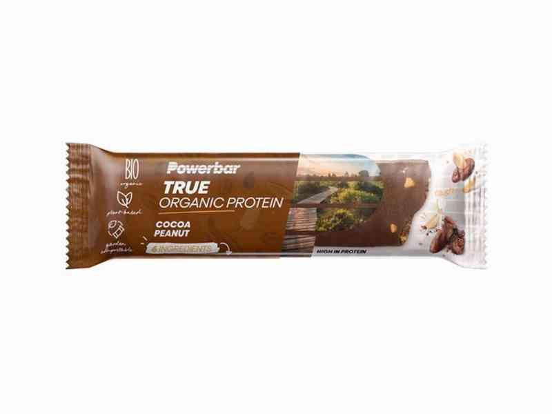 Powerbar True Organic - Proteinbar med Kakao og Peanut 45g