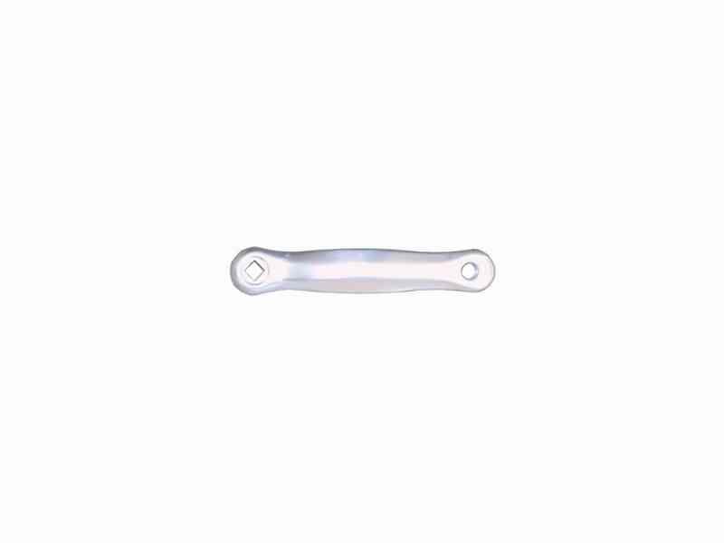 Venstre pedalarm i aluminium 170 mm – Sølv