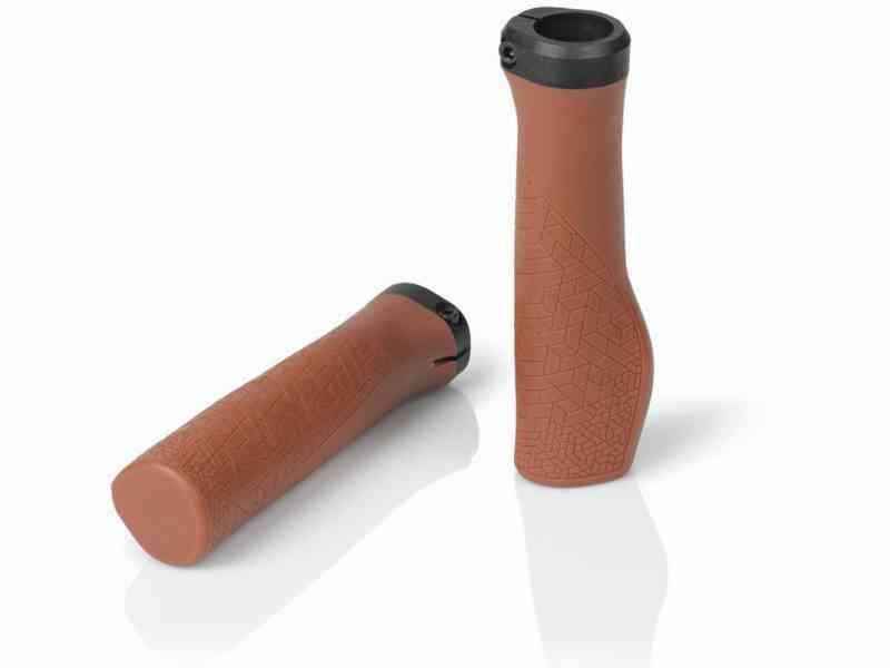 XLC Ergonomiske Håndtag - 138 mm - Brun Sæt