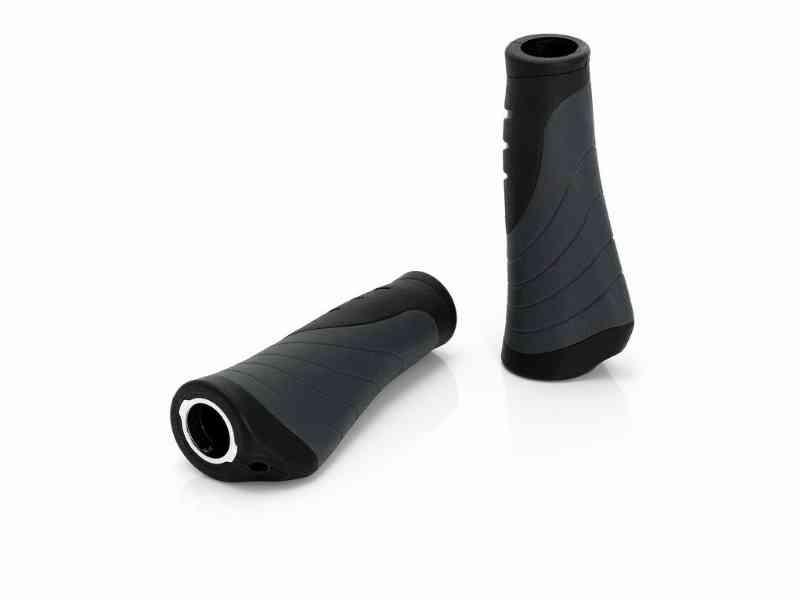 XLC Ergonomiske håndtag sæt - 135 mm, sort/grå