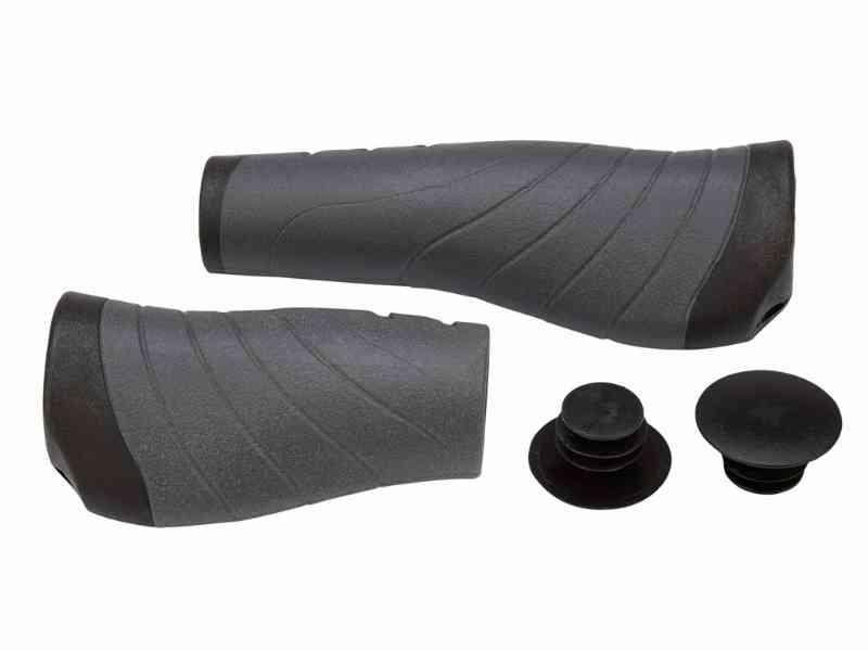 XLC Ergonomiske Håndtag Sæt Sort/Grå 92mm & 135mm