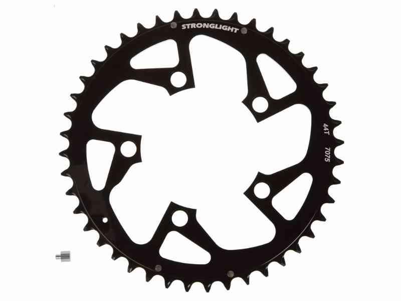 Stronglight 44T Klinge - ø94mm 5 hul - Zicral alu - Sort