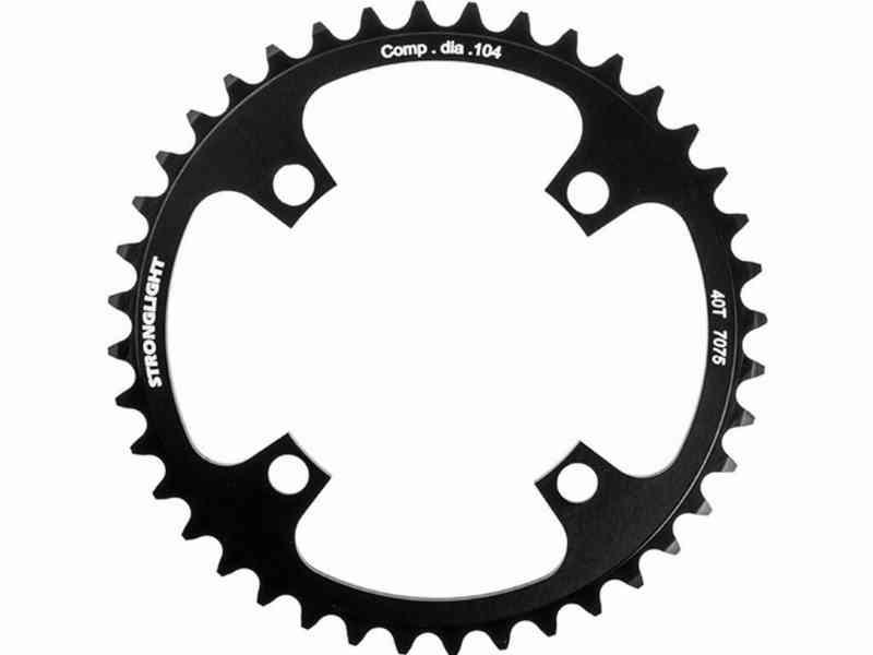 Stærk klinge - 40 tænder - 104 mm - Singlespeed - Sort