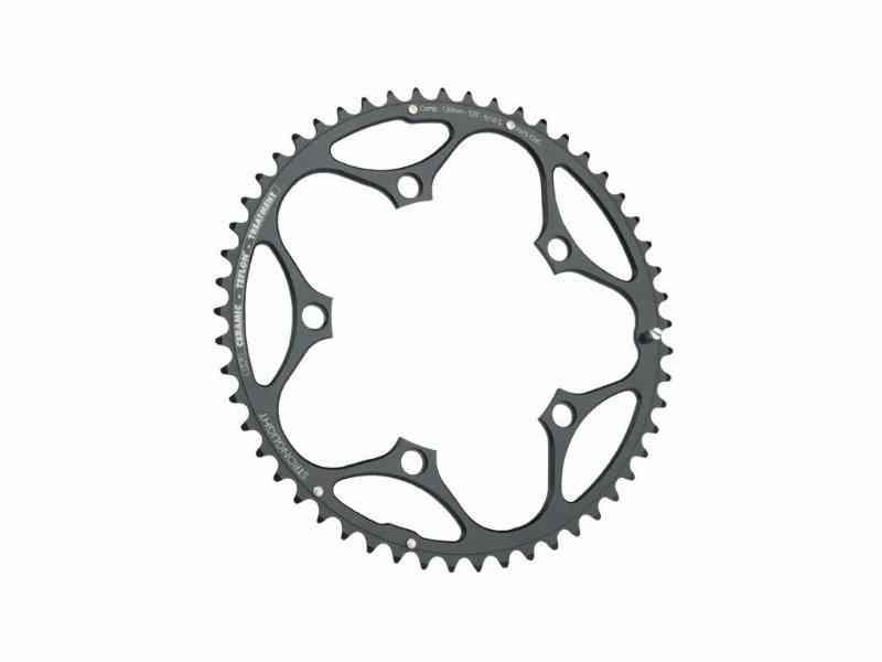 Stronglight 53T klinge - Ø130mm - Sort Alu