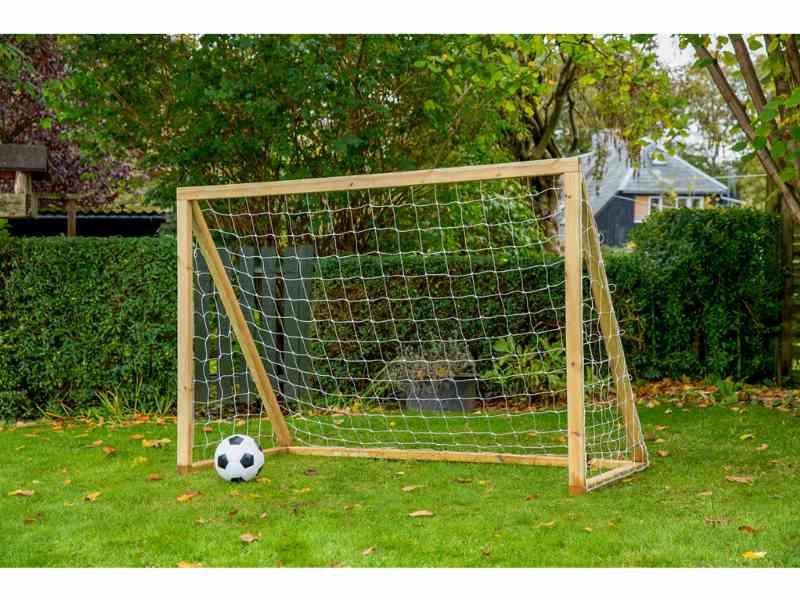 Homegoal – Klassisk Junior Natur – Træ Fodboldmål 175x140 cm