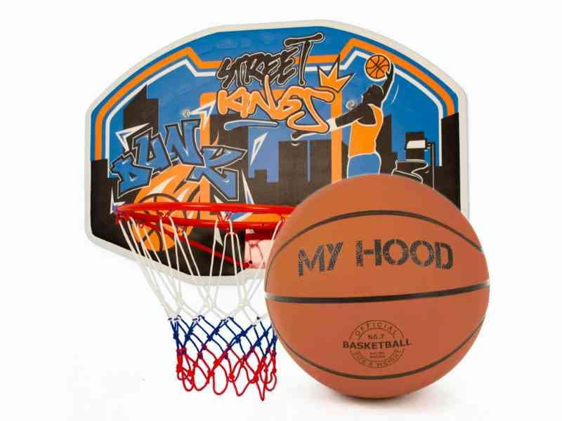 My Hood – Basketkurv med plade og bold