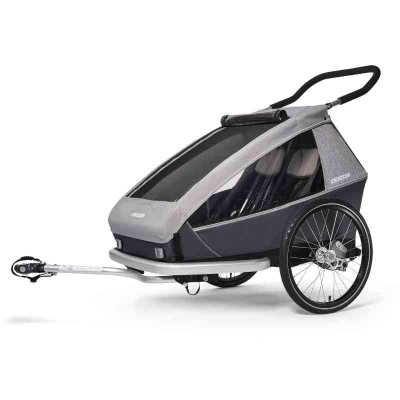 Croozer Kid Keeke 2 Cykeltrailer til 2 børn - Grå