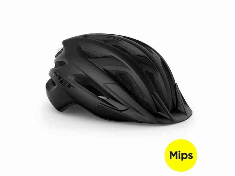 MET Crossover MIPS - Cykelhjelm Mat Sort 60-64 cm