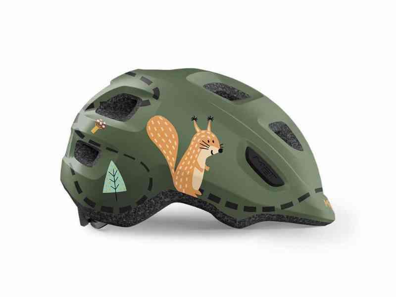 Met Hooray - Grøn Børnecykelhjelm Str. 52-55 cm
