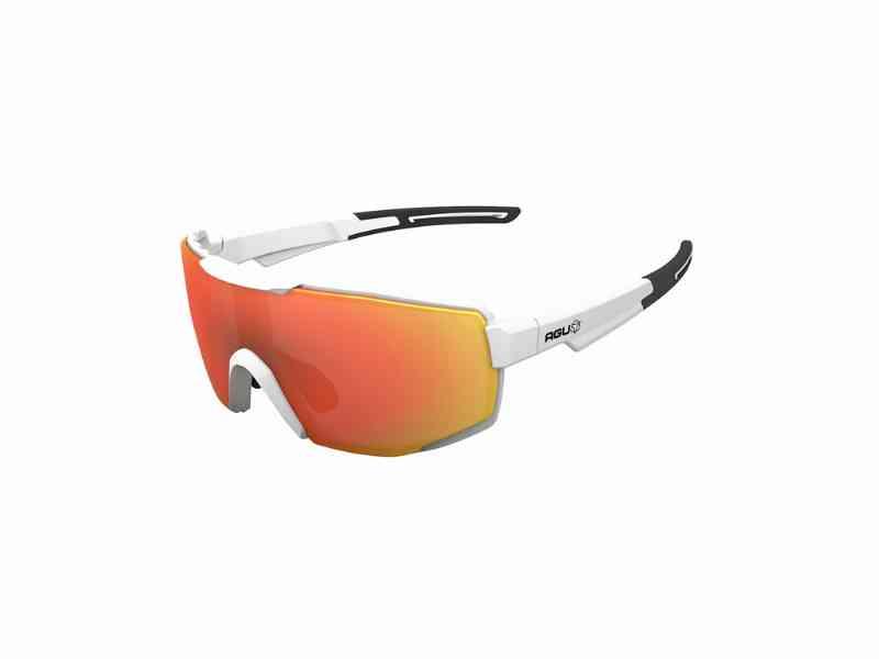 AGU Bold Convert - Cykelbrille med 3 Linser - Hvid/Rainbow