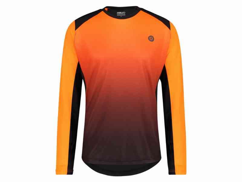 AGU - MTB Cykeltrøje med lange ærmer - Neon Orange - XXXL