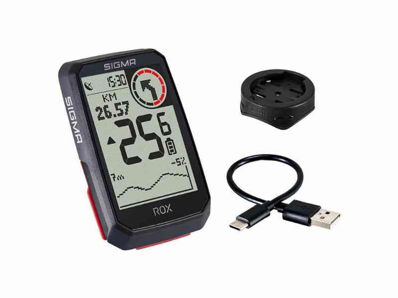 Sigma ROX 4.0 - GPS cykelcomputer - Sort