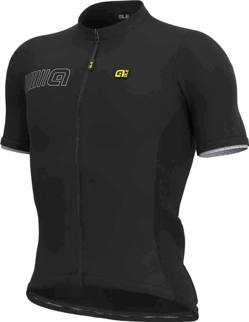 Alé T-shirt i Ensfarvet Sort