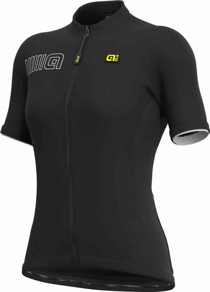 Alé Dame Jersey - Ensfarvet Sort