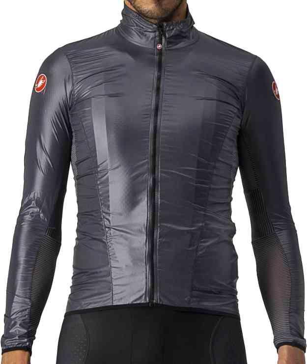 Castelli ARIA SHELL JACKET - Mørkegrå Vindjakke