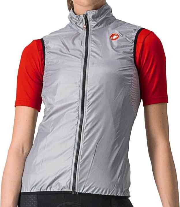 Castelli ARIA W VEST - Lysegrå Vindvest til Damer