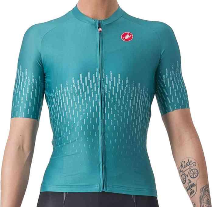 Castelli AERO PRO W JERSEY - Turkis Damecykeltrøje