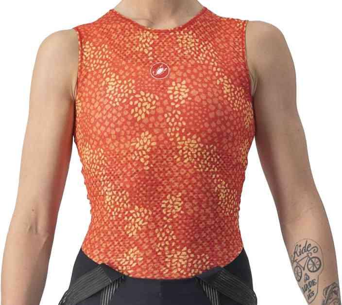 Castelli PRO MESH 4 W Uden Ærmer Undertøj - Rød