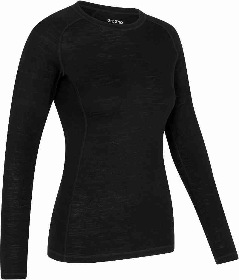 GripGrab Merino Blend Thermo Langærmet Trøje til Damer - Sort