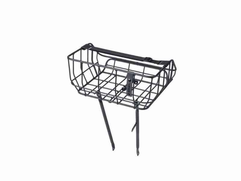 Basil Portland Frontbagagebærer - Matsort Aluminium 25L