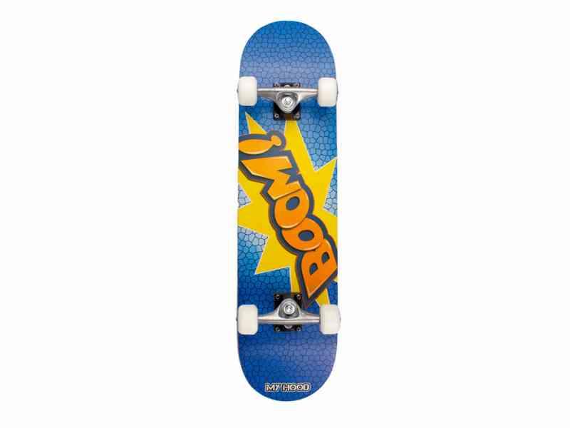 My Hood Boom - skateboard - ABEC 9 Blå/Orange