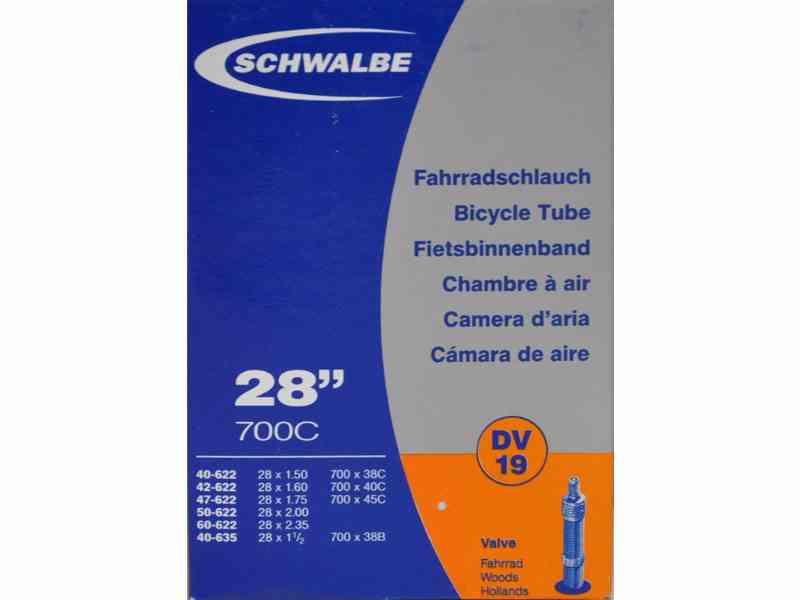 Schwalbe slange 700x38-62c med DV19 ventil