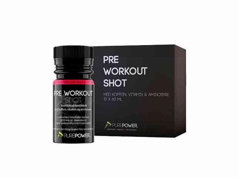 PurePower Pre-workout Energishot - Røde bær - 12 stk.