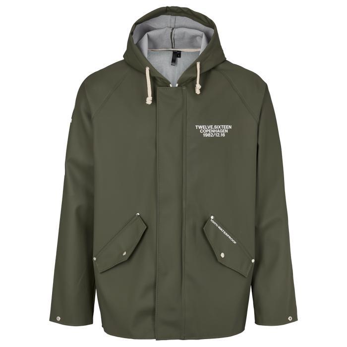 Twelve Sixteen Regnjakke RAIN 100 - Grøn XS