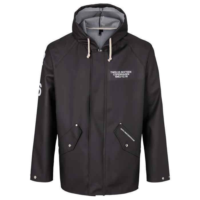 Twelve Sixteen RAIN 100 Regnjakke Sort - XS