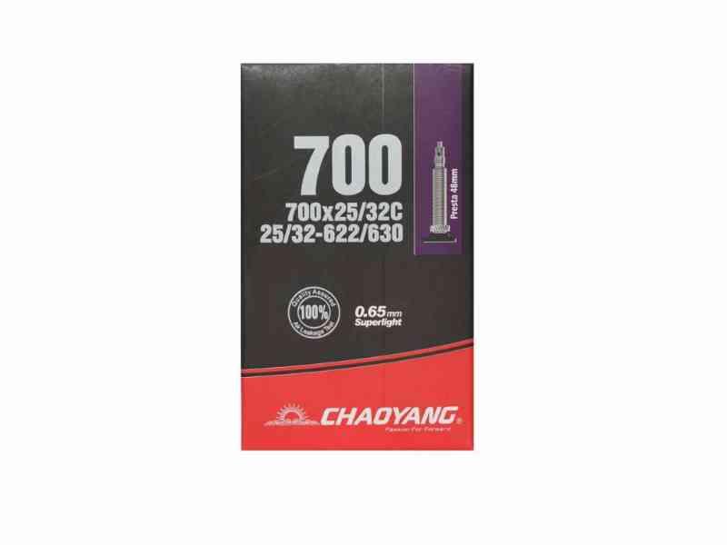 Chaoyang 700 x 25-32C Slange med Racerventil 48mm