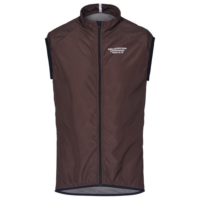 Twelve Sixteen Cykelvest Unik Microfiber Mørk Brun - S
