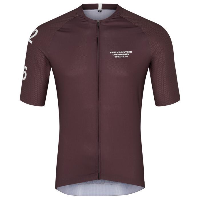 Twelve Sixteen Sky Pro Cykeltrøje Mørkebrun - XS