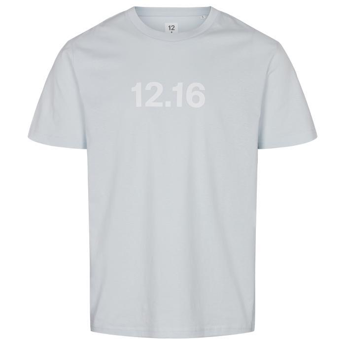 Twelve Sixteen T-shirt i Økologisk Bomuld - Lys Blå XS