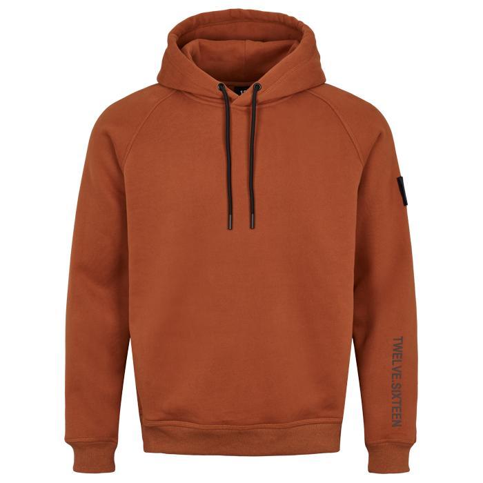 Twelve Sixteen Hoodie i Brun Bomuld - XS