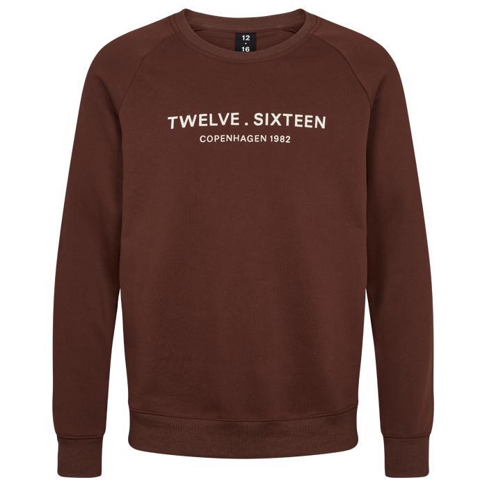Twelve Sixteen Sweatshirt M. Brun 100% Bomuld - XS