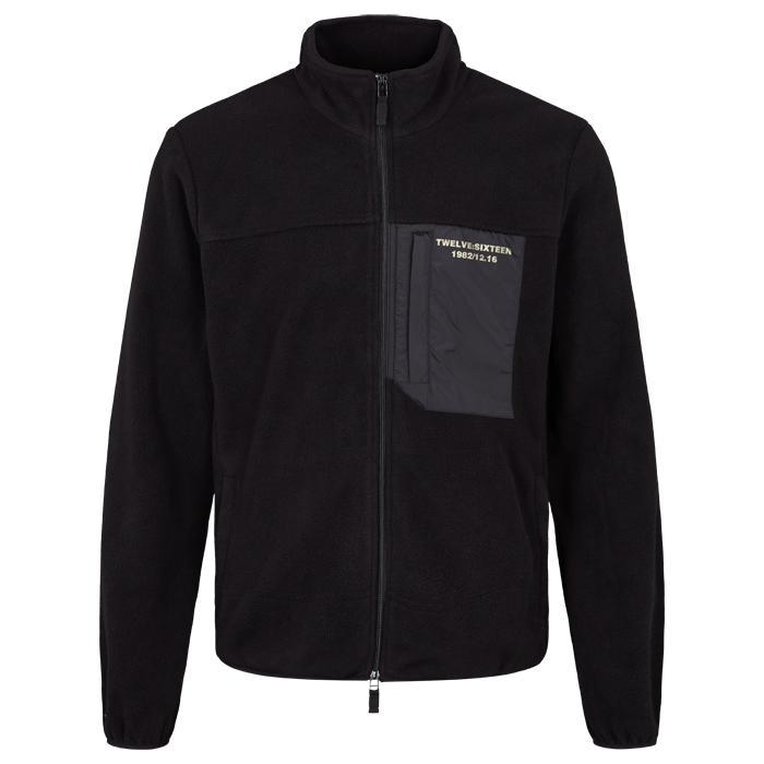 Twelve Sixteen Fleecejakke Sort - XS