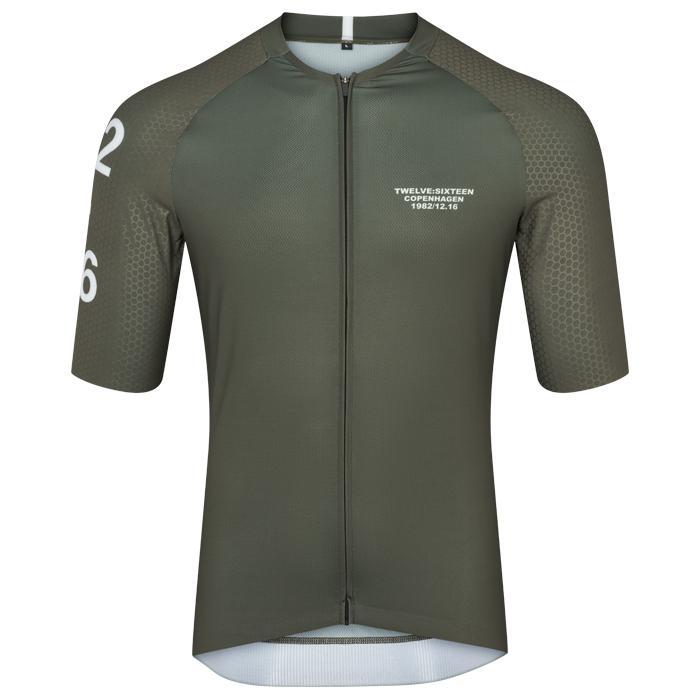 Twelve Sixteen Sky Pro Cykeltrøje Rilfe Grøn - XS