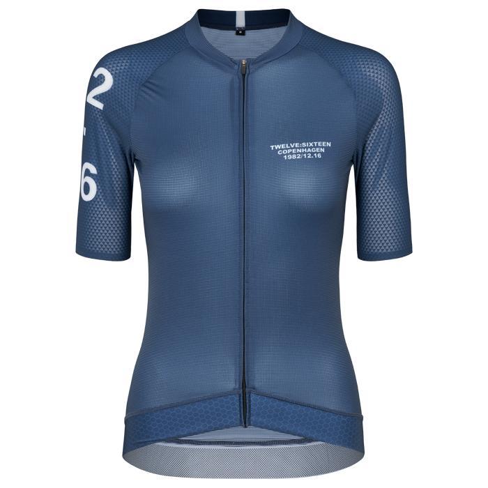 Twelve Sixteen Cykeltrøje Sky - Blå Kvinder XS