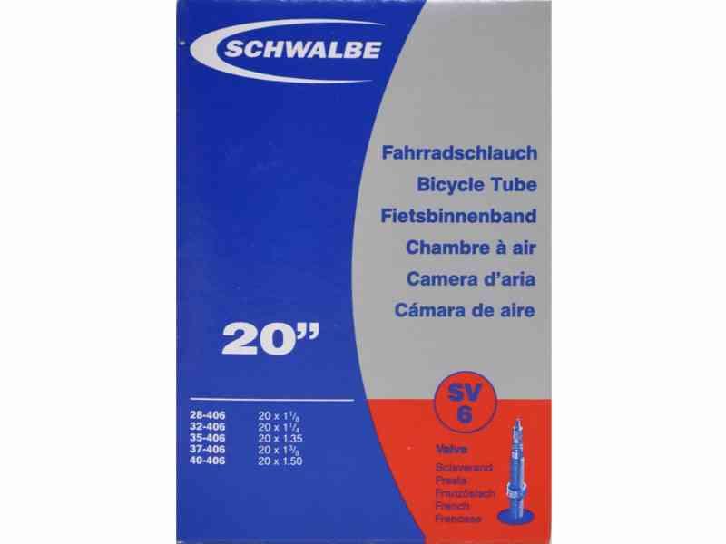 Schwalbe 20 x 1,35-1,50 slange med Racer ventil