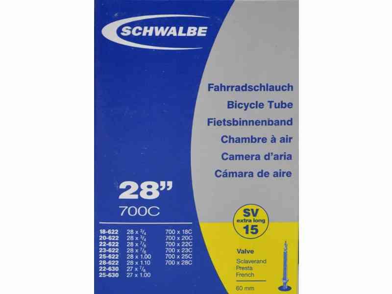 Schwalbe 700x18-28c slange med 60 mm racer ventil