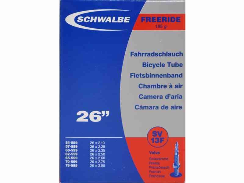 Schwalbe 26" slange med Racer ventil SV13F