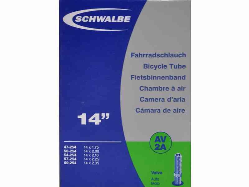 Schwalbe 14 x 1,75-2,50 slange med Auto ventil