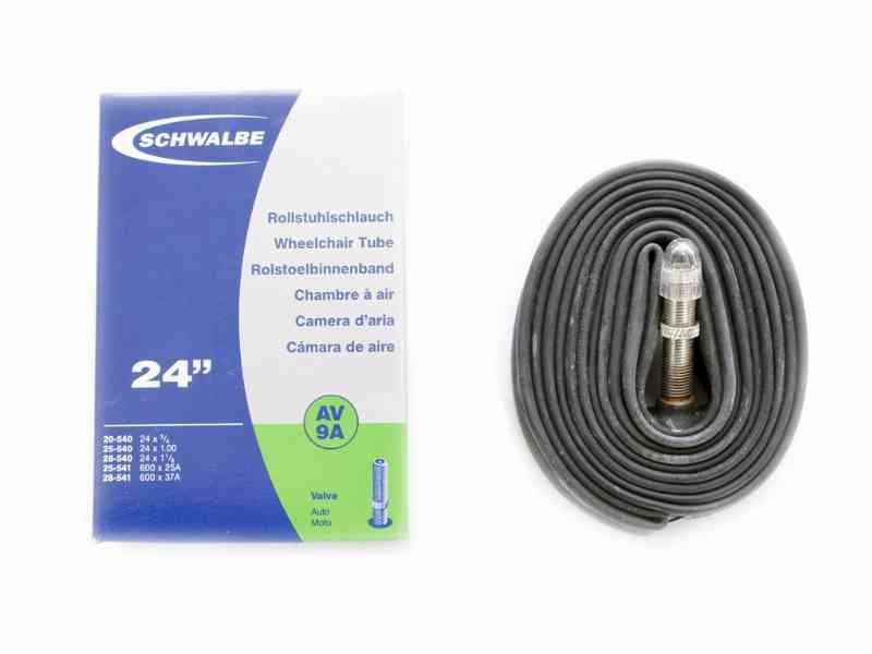 Schwalbe 24" slange med Auto ventil AV9A