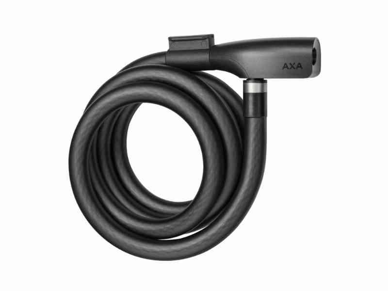 AXA Resolute 15-180 - Spirallås med nøgle - 180 cm - Sort