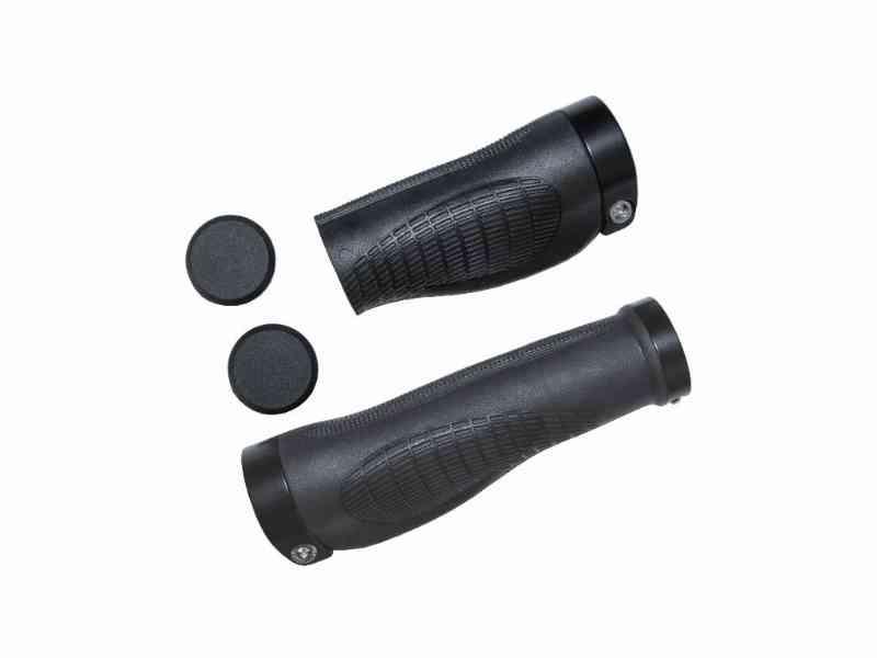 CykelPartner - Gummihåndtagssæt - Sort 95/136 mm