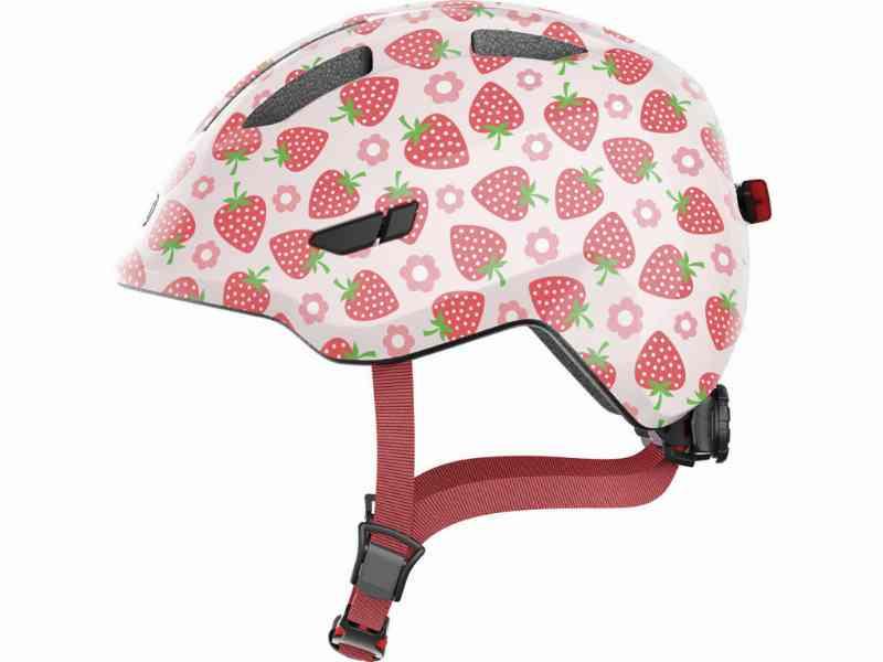 Abus Smiley 3.0 LED - Børnecykelhjelm - Rosa