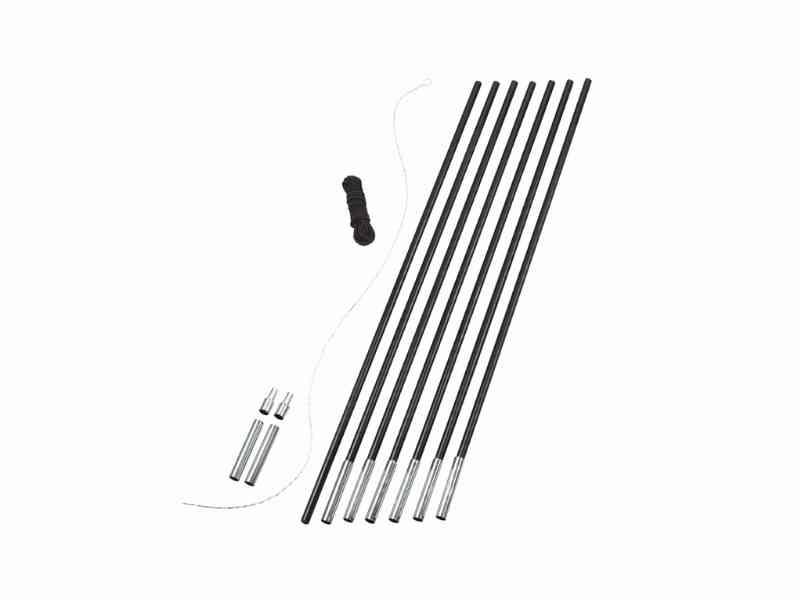 Easy Camp Teltstang DIY Sæt 8,5mm - Sort 7x60 cm