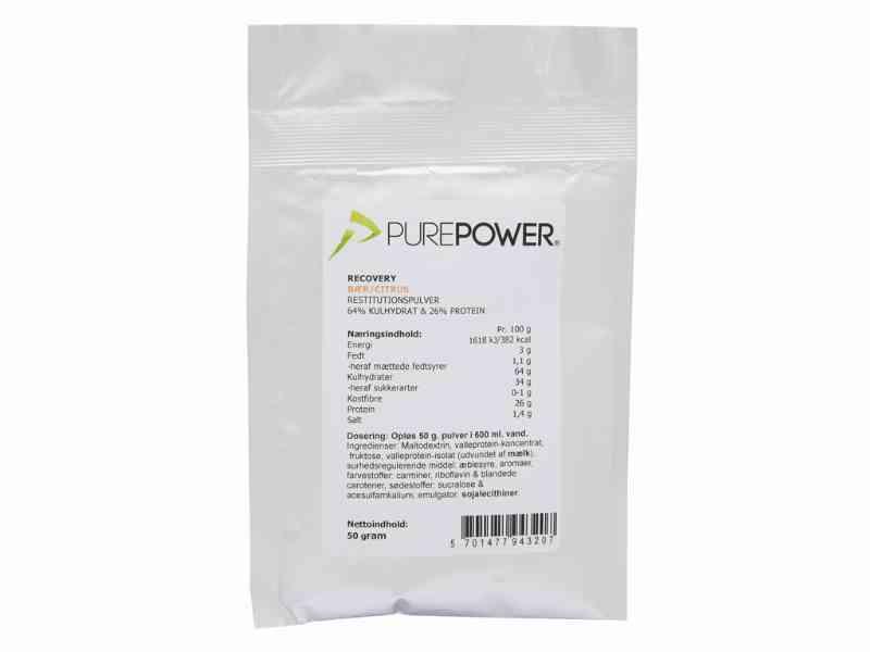 PurePower Recovery – Proteinrig drik – Bær/citrus – 50 g