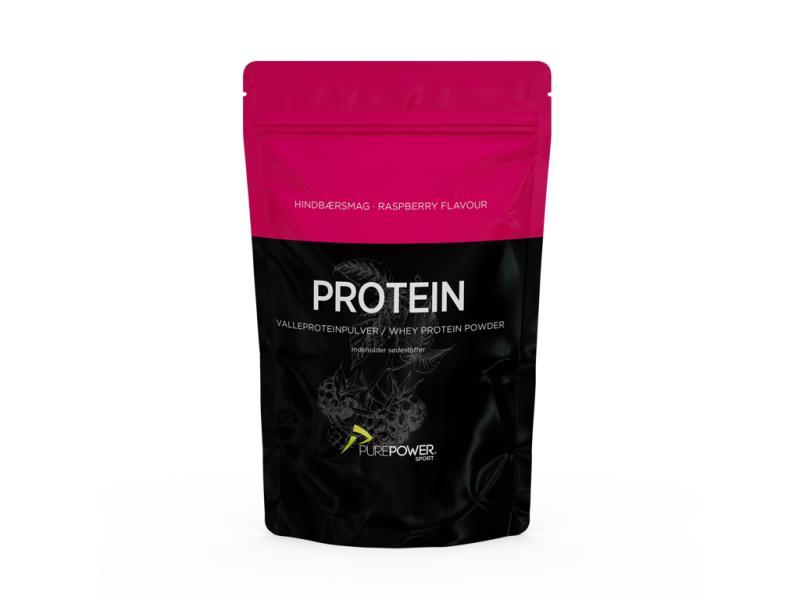 PurePower Valleproteinpulver - Hindbær 400 g