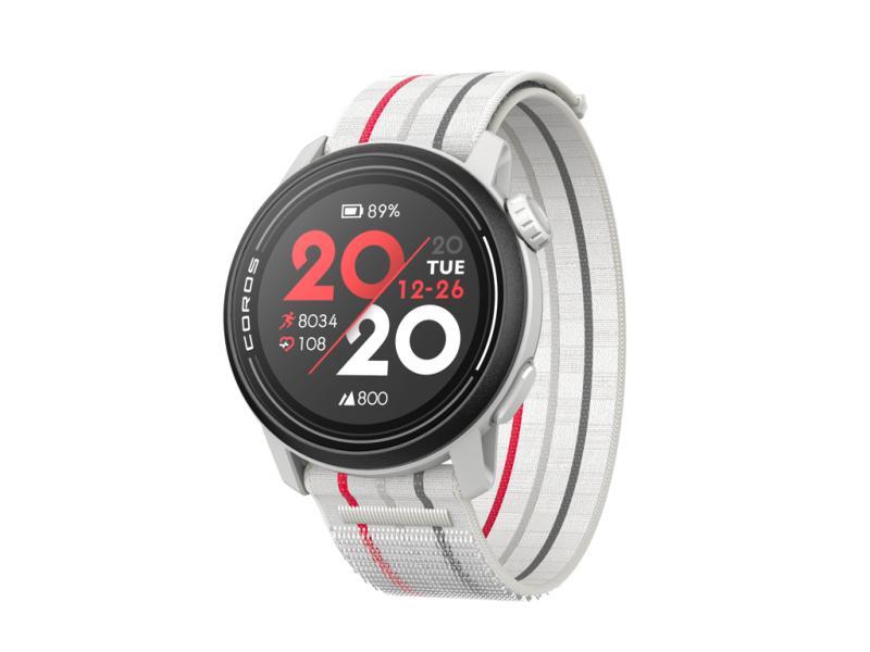 Coros Pace 3 - GPS Sportsur - Hvid Nylon Rem